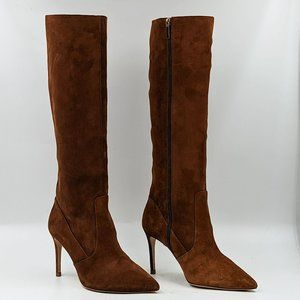 L'Agence Women Lena II Pointed Toe Brown Dressy Office Tall boots 9.5US EUR39.5